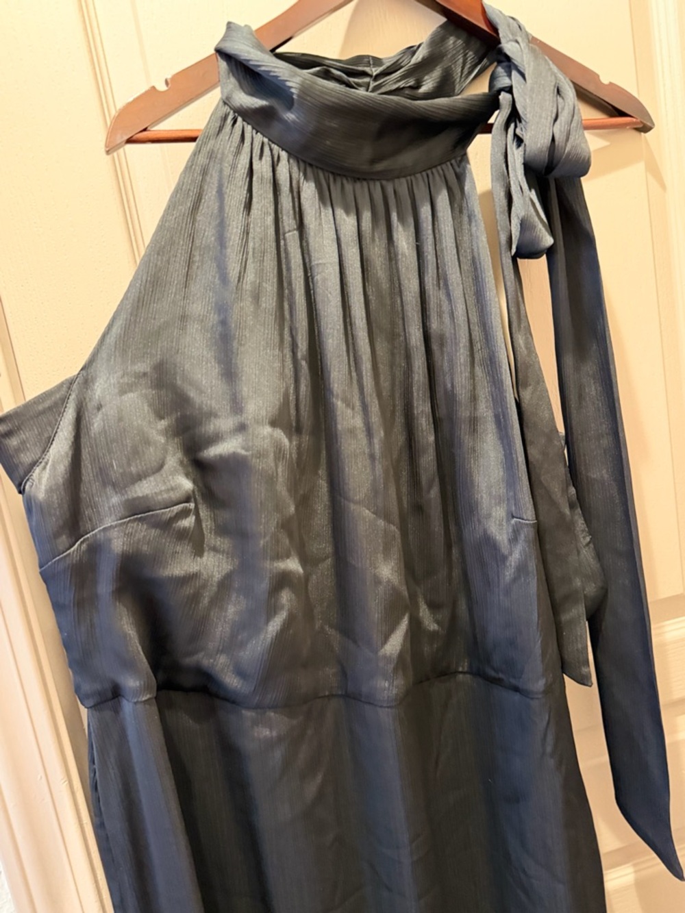 Sachin + Babi Black Halter Maxi Dress with Neck Tie - Picture 2 of 8